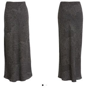 Socialite Black and White Polka Dot Skirt